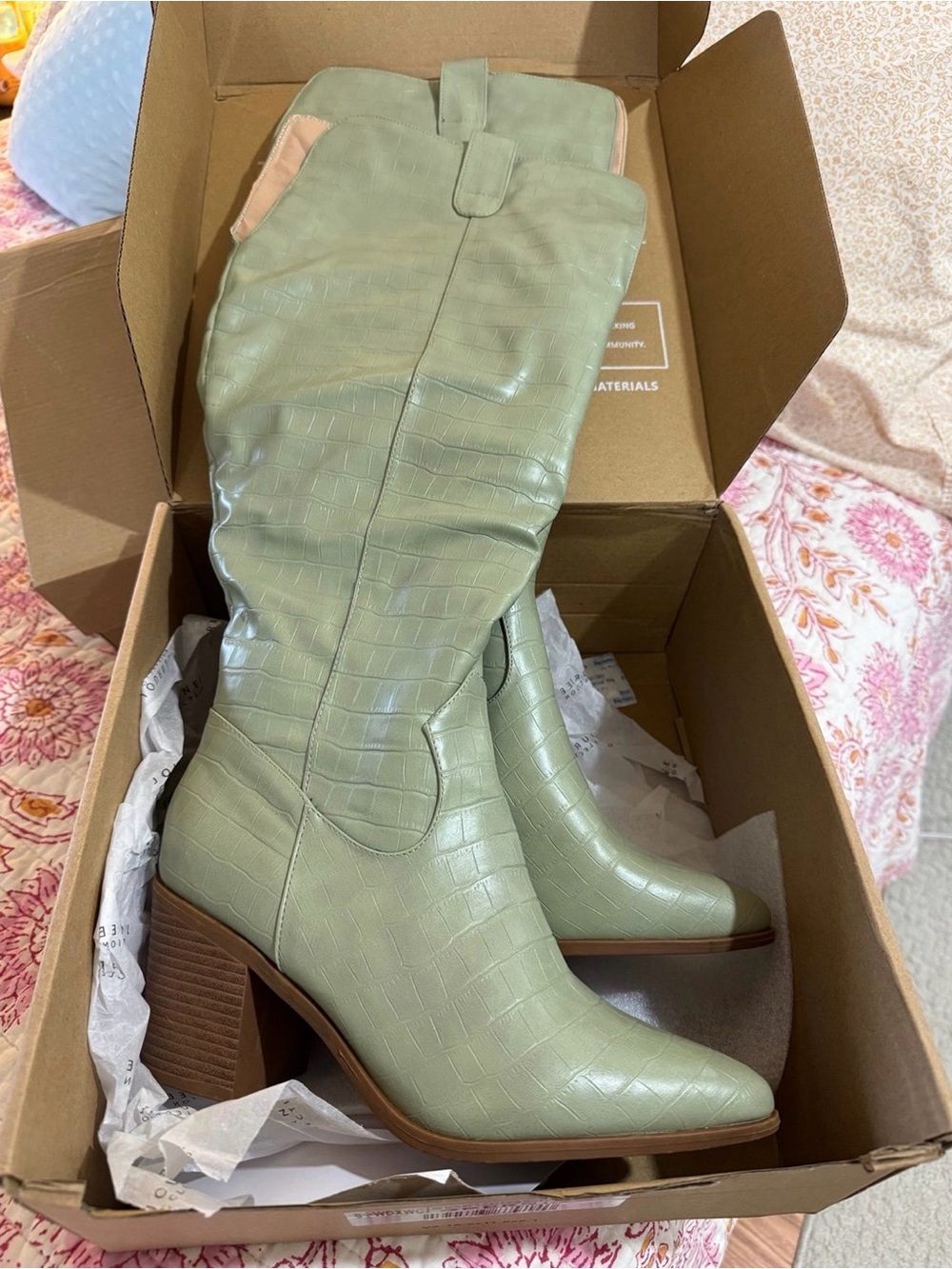 Journee Collection Comfortfoam Therese Boot Wide Calf  8.5